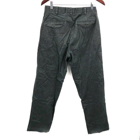 Banana Republic Stretch flat front trouser jean chinos charcoal wash gray 30 - Picture 7 of 8